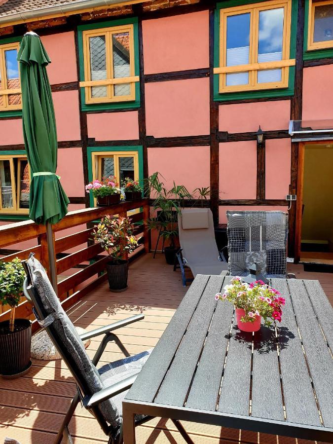 Ferienwohnung Goldstr.7 クヴェードリンブルク エクステリア 写真